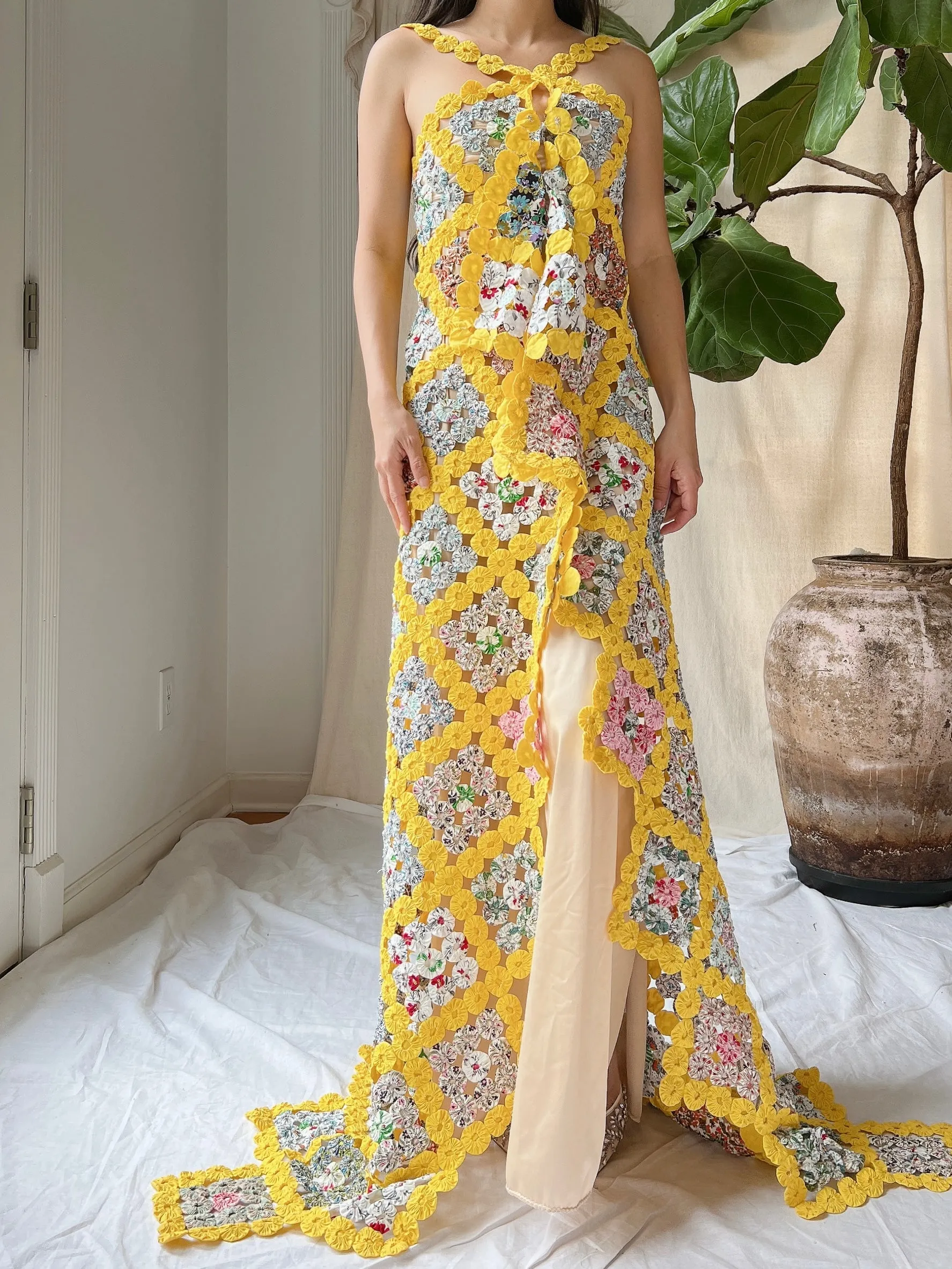 1930s Looped Yarn Cape - OSFM