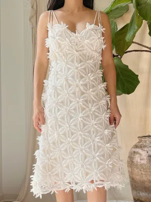 1960s 3D Flower Mod Dress - M