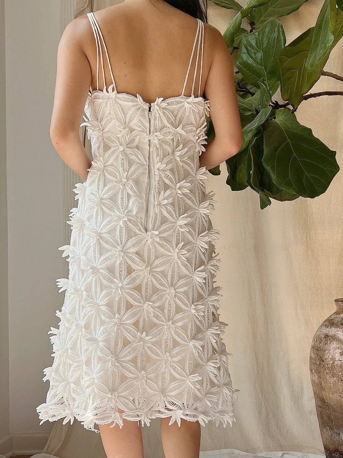 1960s 3D Flower Mod Dress - M
