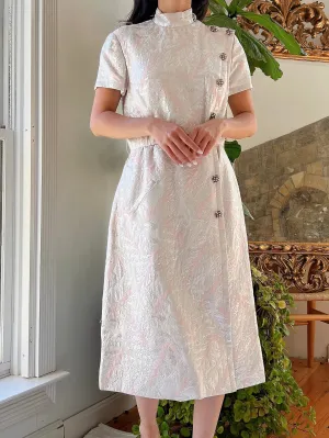 1960s Brocade Metallic Dress - S/M