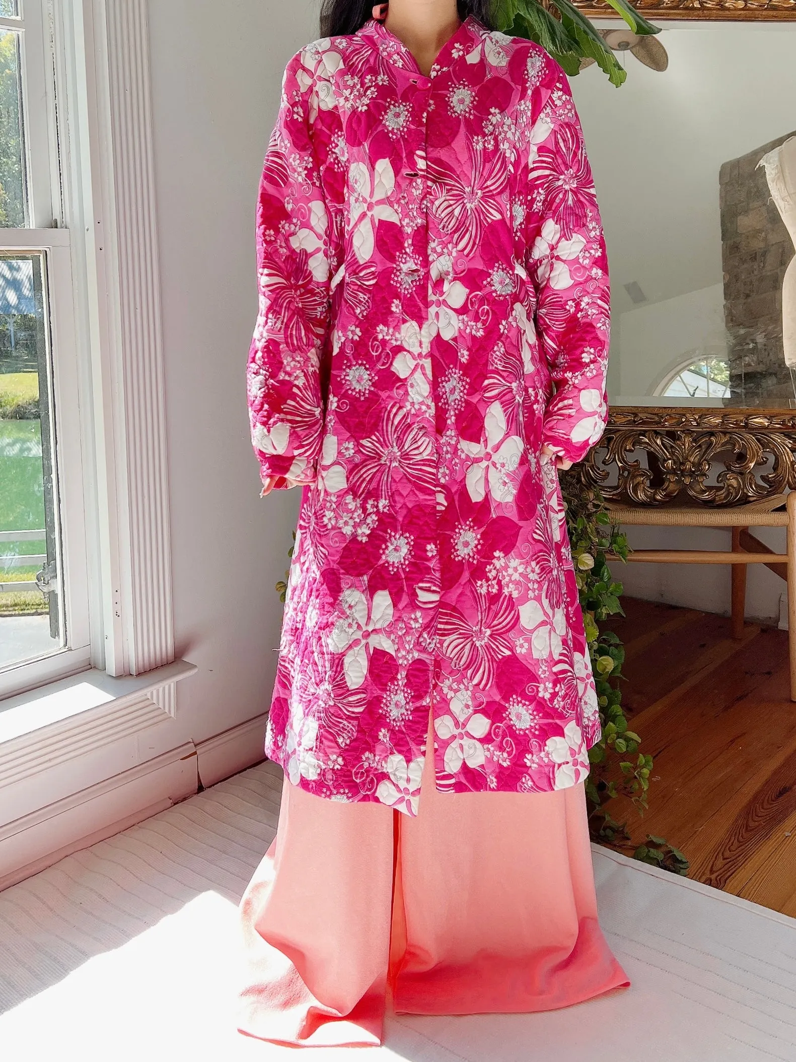 1960s Nylon Quilted Coat - OSFM