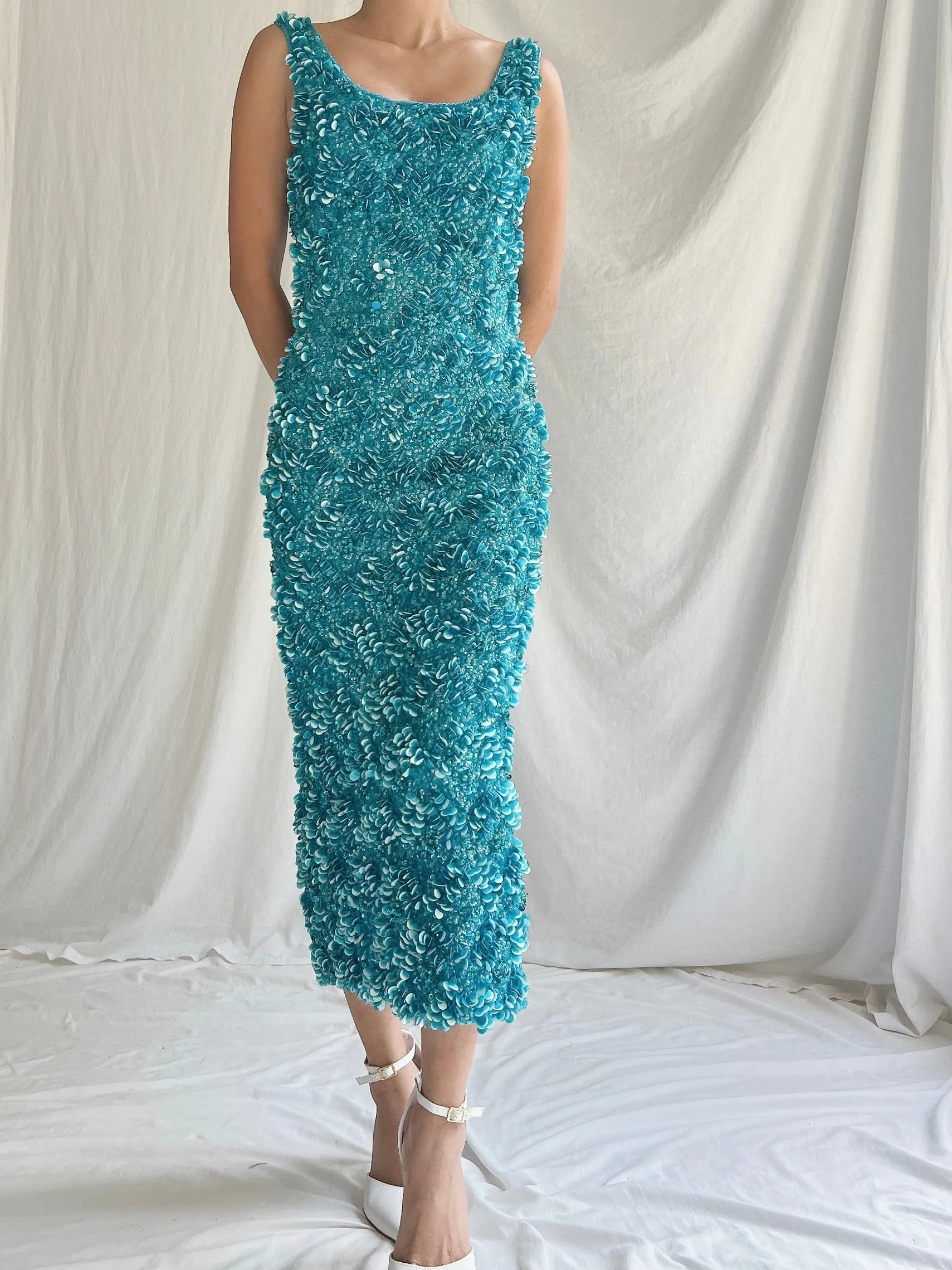 1960s Sequins Dress - S