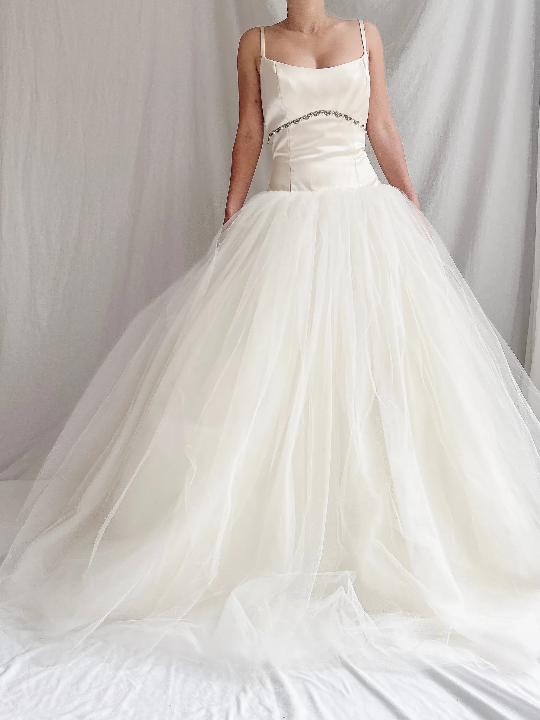 1990s Monique Llhuilier Tulle Gown - M 6/8
