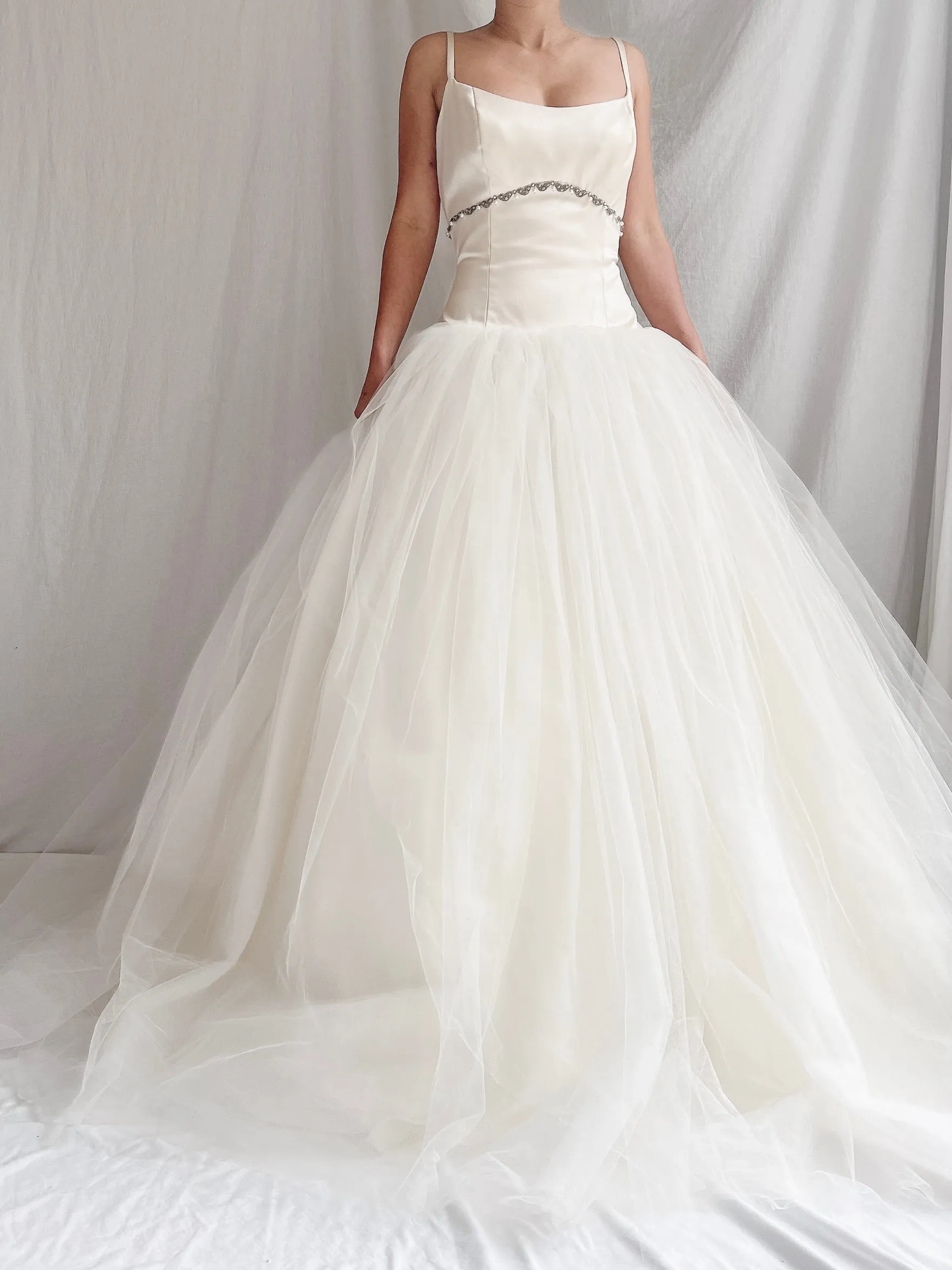 1990s Monique Llhuilier Tulle Gown - M 6/8