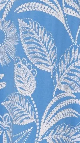 Aloha Maxi Dress - Blue Leaf