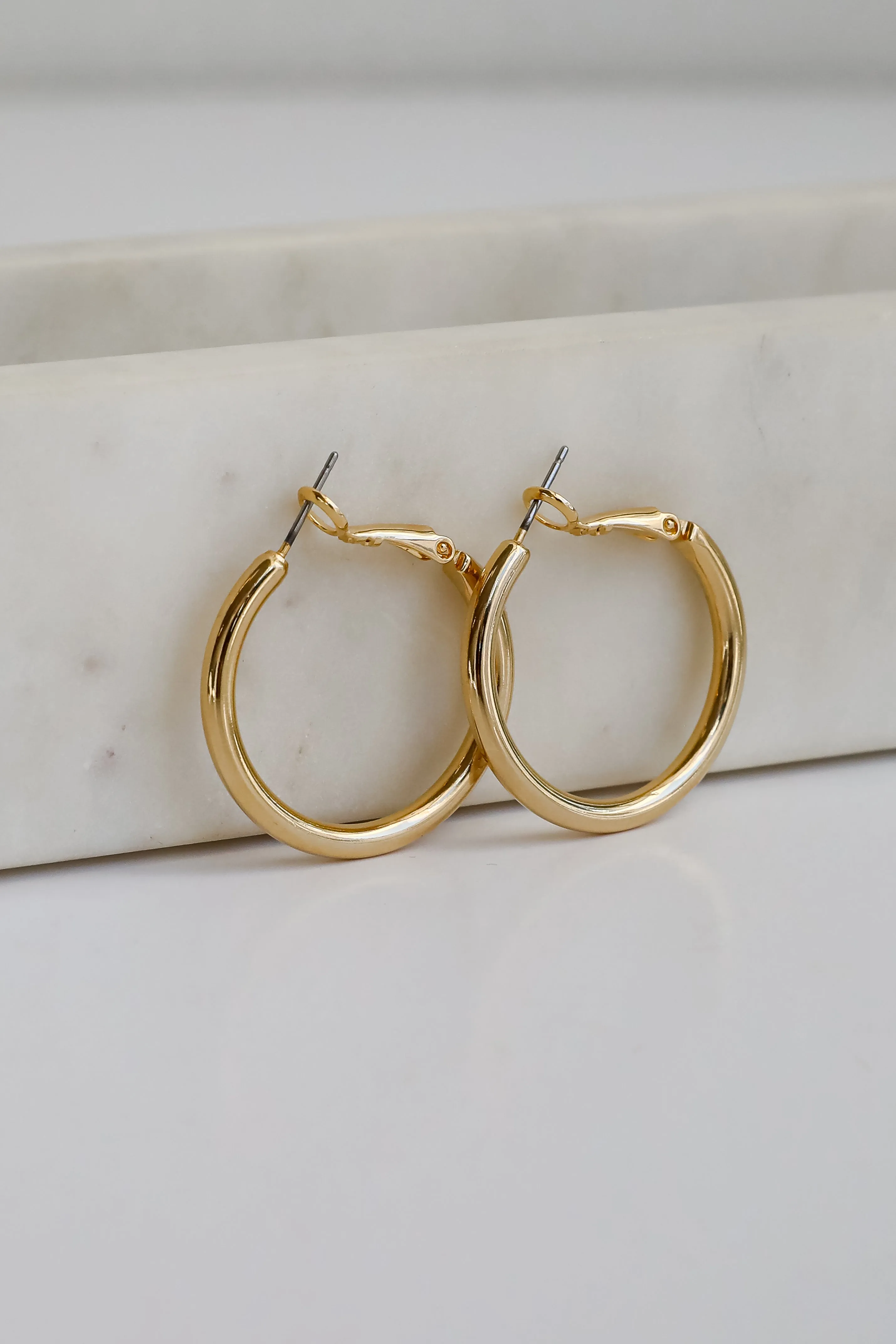 Aria Gold Hoop Earrings