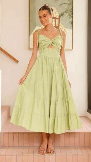 Armani Maxi Dress - Light Green