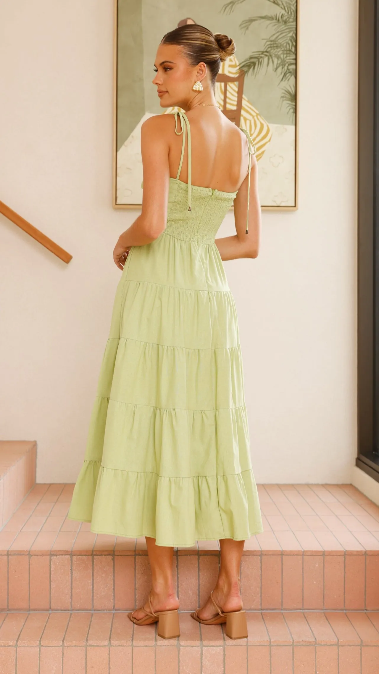 Armani Maxi Dress - Light Green
