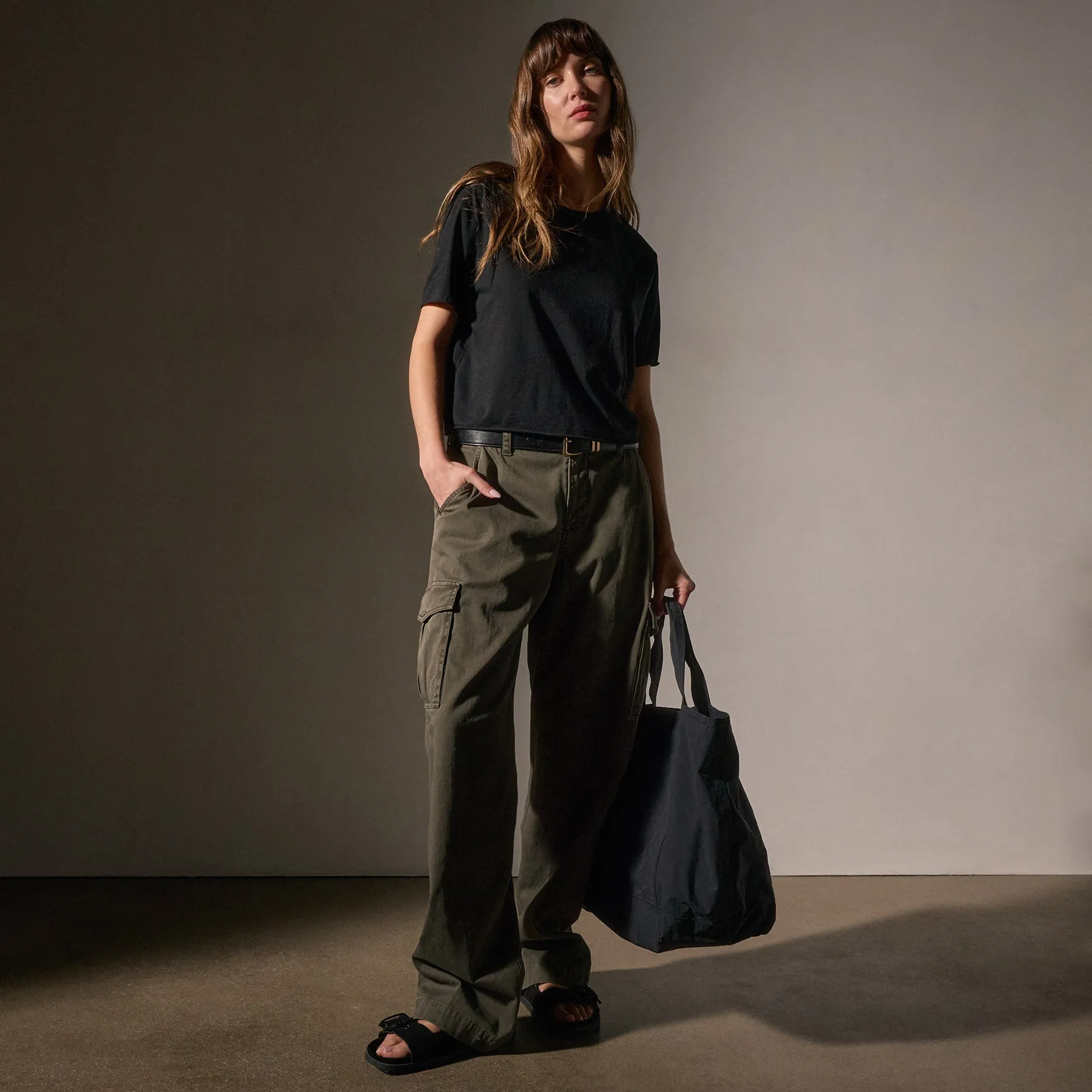 Army Cotton Slub Cargo Pant - Hunter Pigment