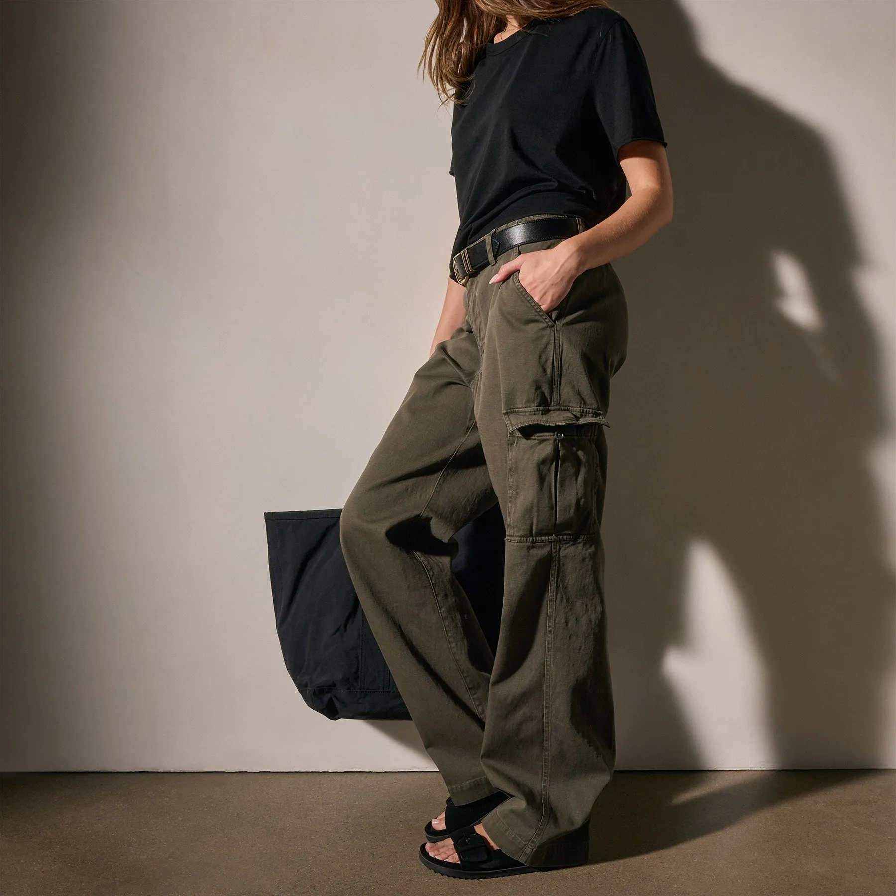 Army Cotton Slub Cargo Pant - Hunter Pigment