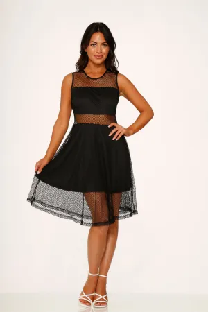 Black Fishnet Dress