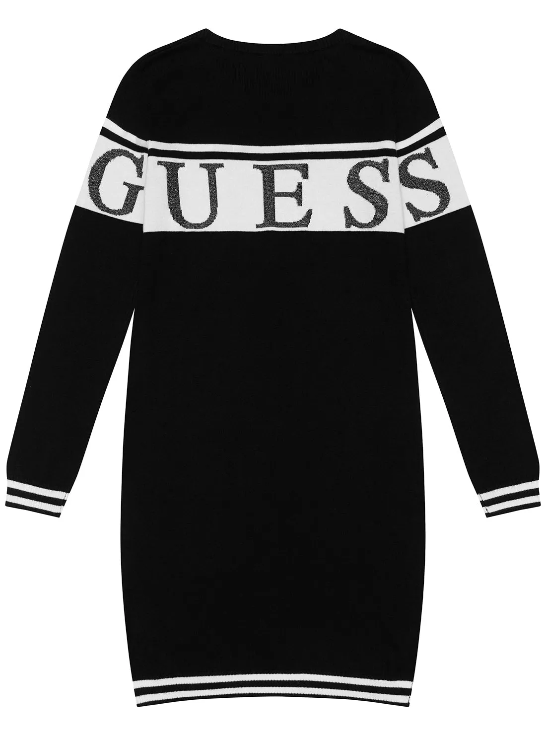 Black Long Sleeve Knit Dress (7-16)