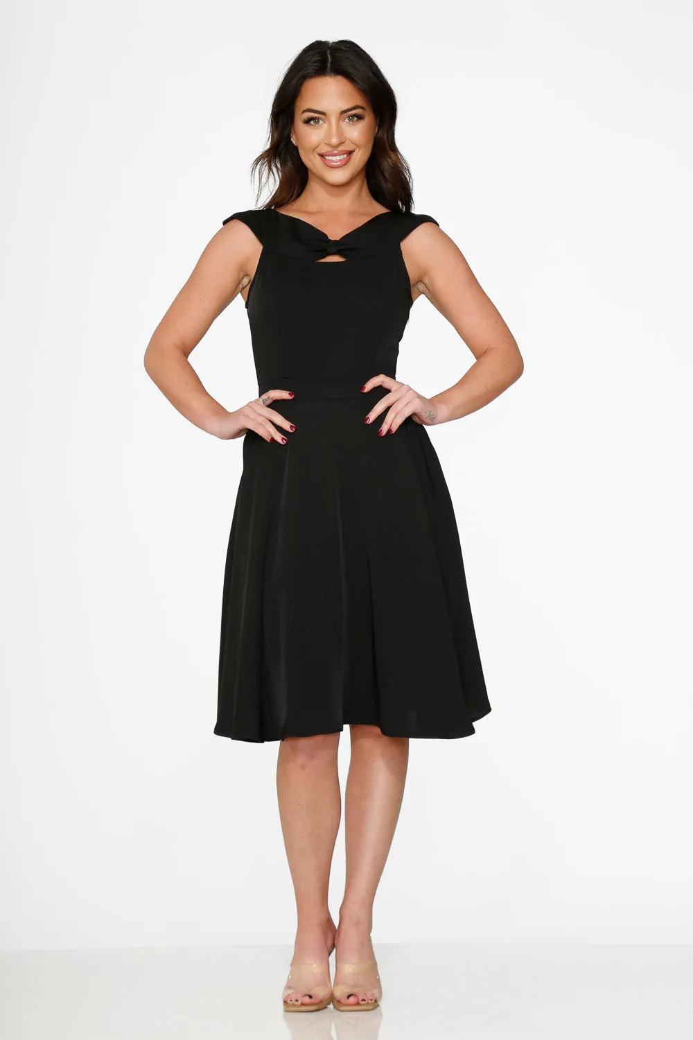 Black Occasional Swing Dress