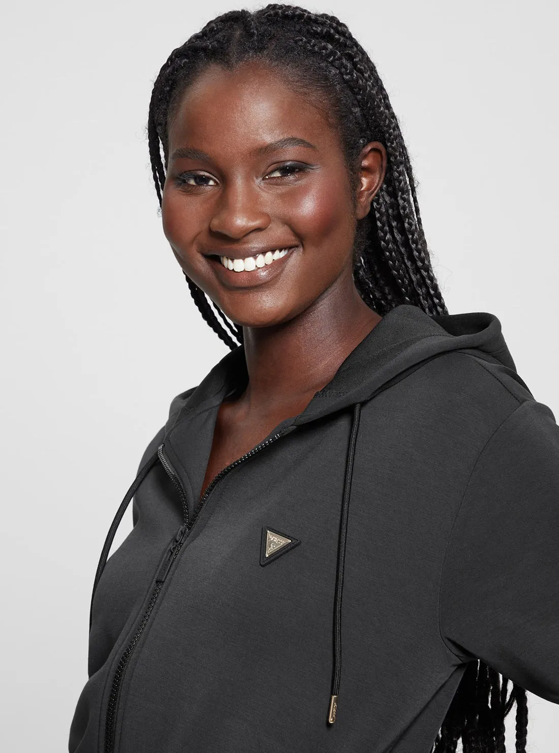 Black Olympe Hoodie Jacket