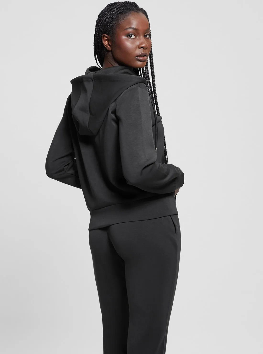Black Olympe Hoodie Jacket
