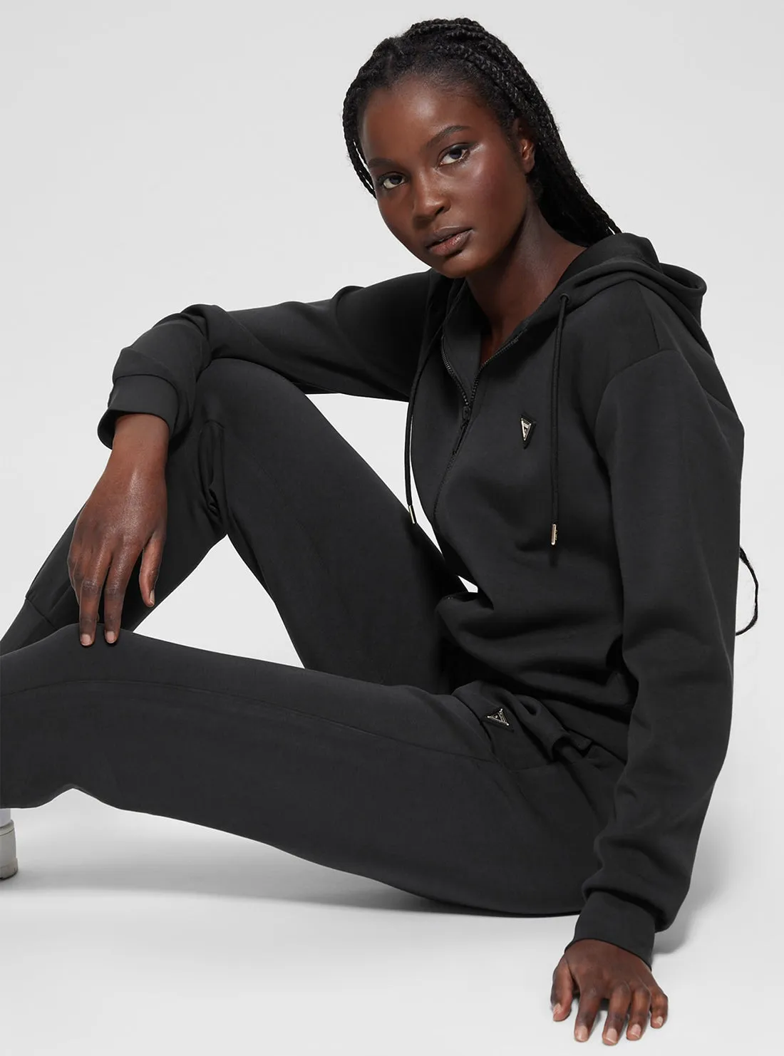 Black Olympe Hoodie Jacket