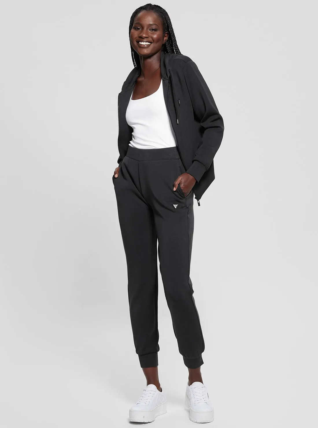 Black Olympe Hoodie Jacket
