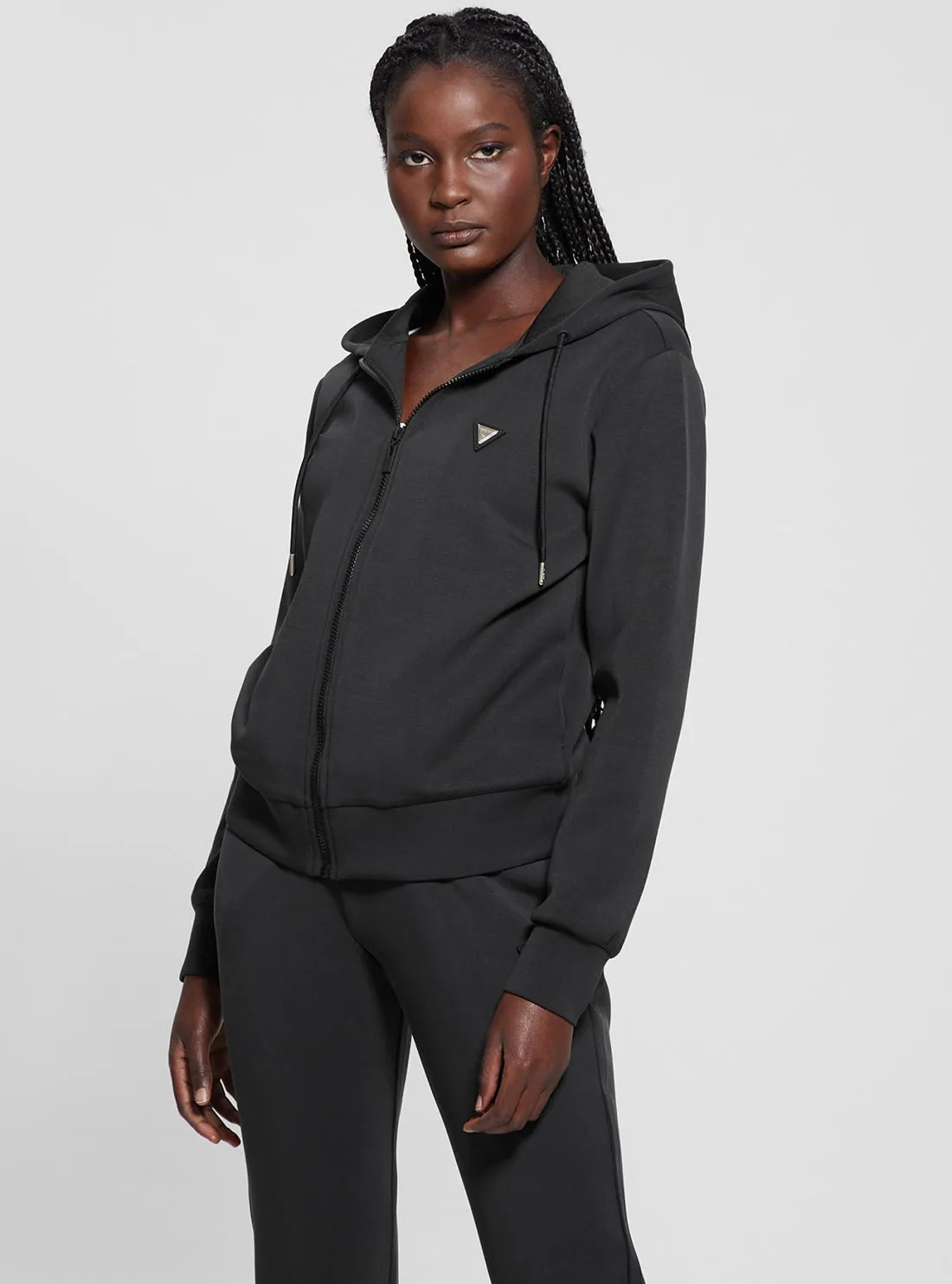 Black Olympe Hoodie Jacket