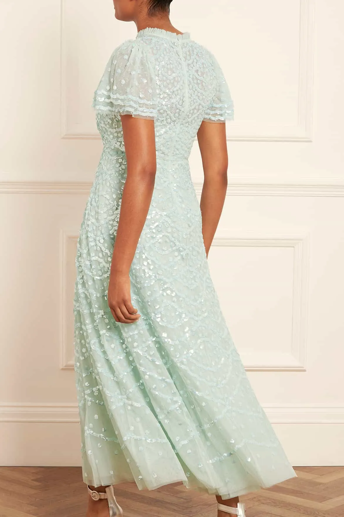 Deco Dot Gloss Ankle Gown