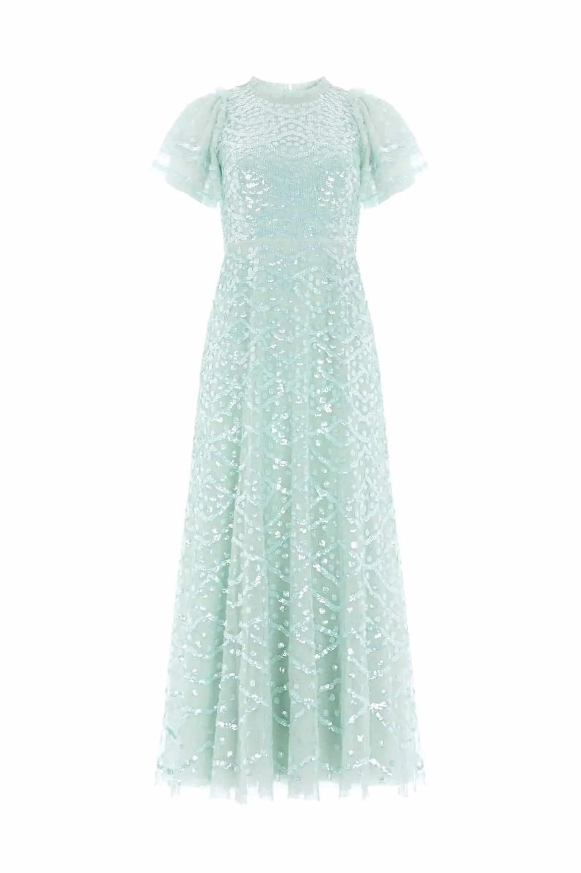 Deco Dot Gloss Ankle Gown