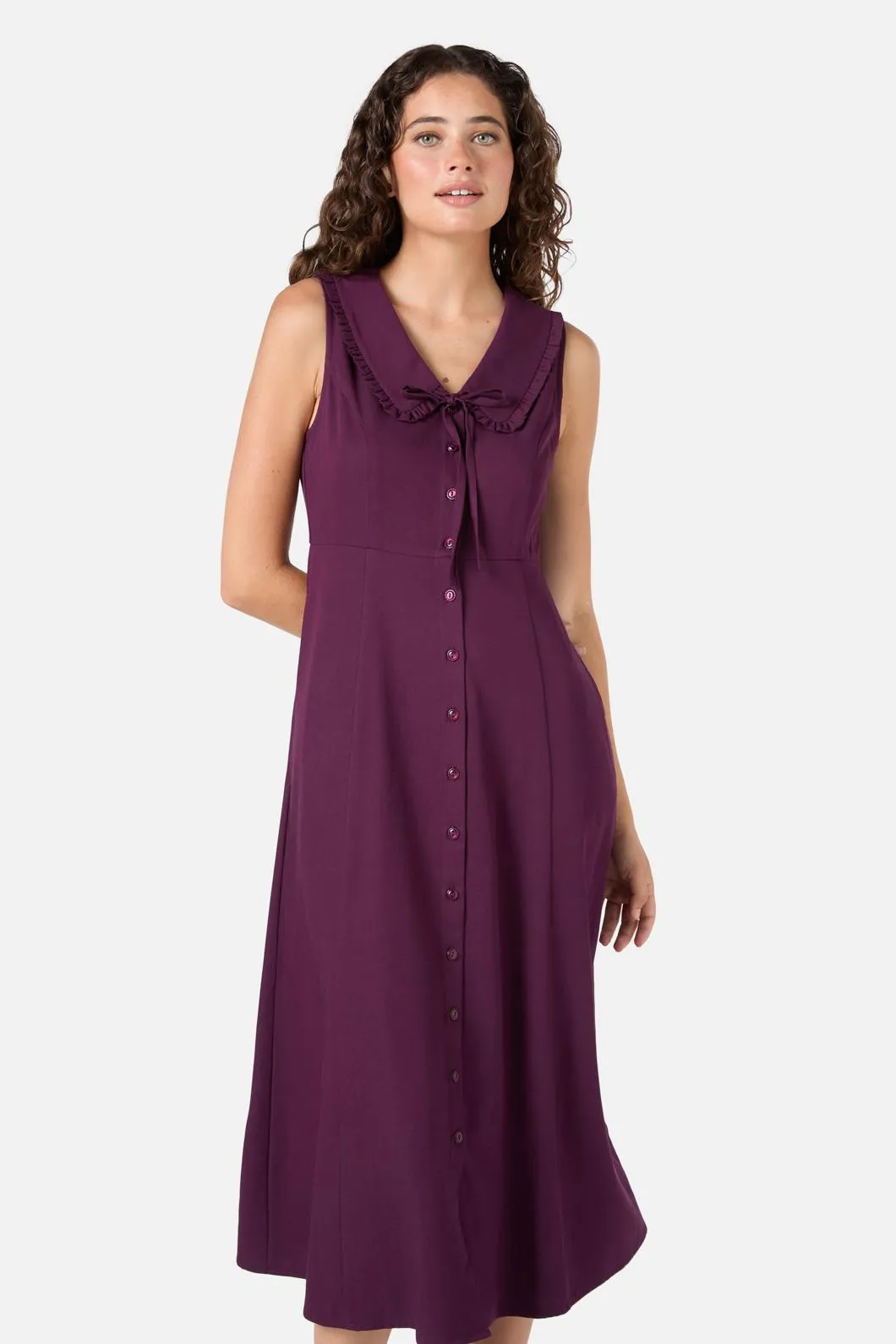 Dorothy Collared Midi Dress