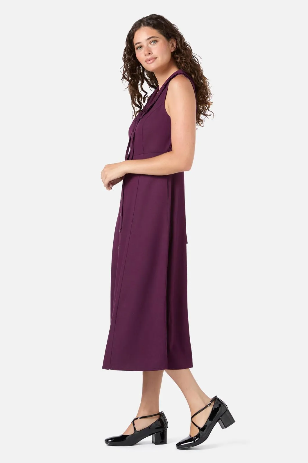 Dorothy Collared Midi Dress