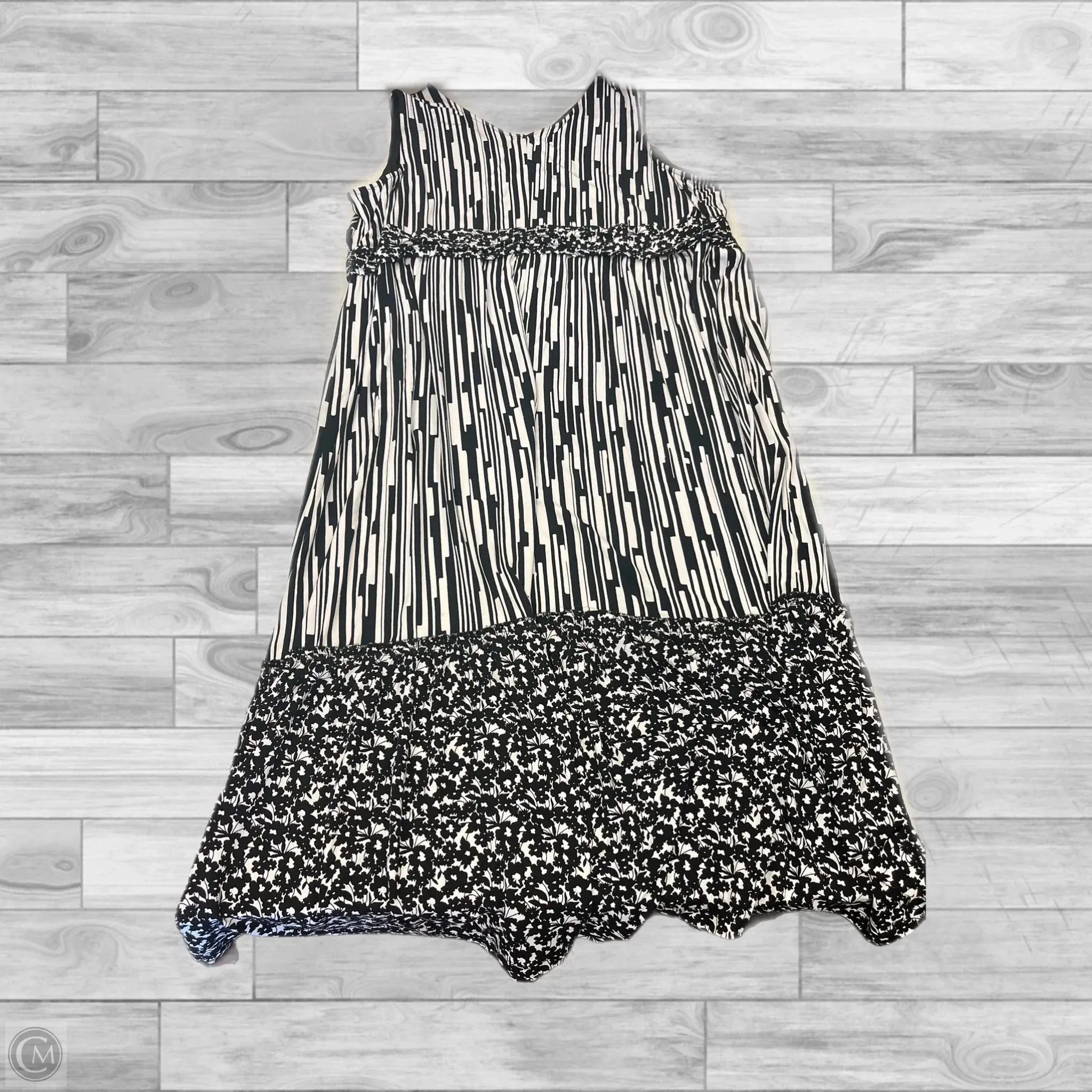 Dress Casual Maxi By Catherines In Black & White, Size: 3x