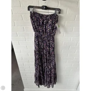 Dress Casual Maxi By Evereve In Black & Purple, Size: Xs