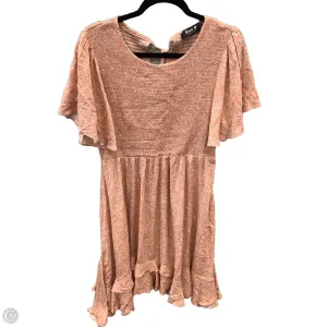 Dress Casual Midi By Blue B In Peach, Size: L