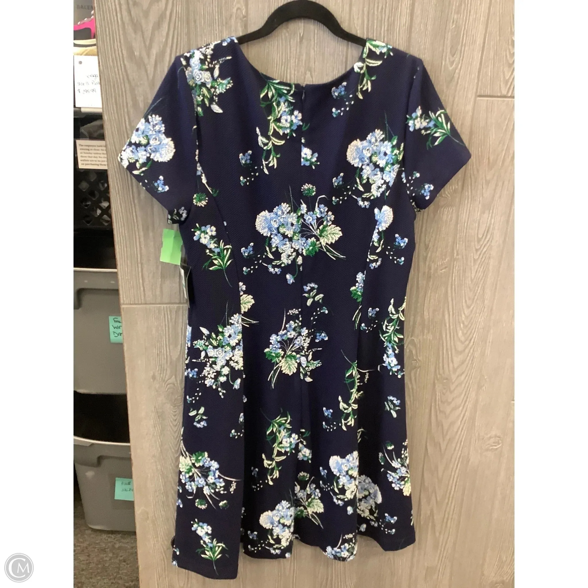 Dress Casual Midi By Clothes Mentor In Blue, Size: Xl