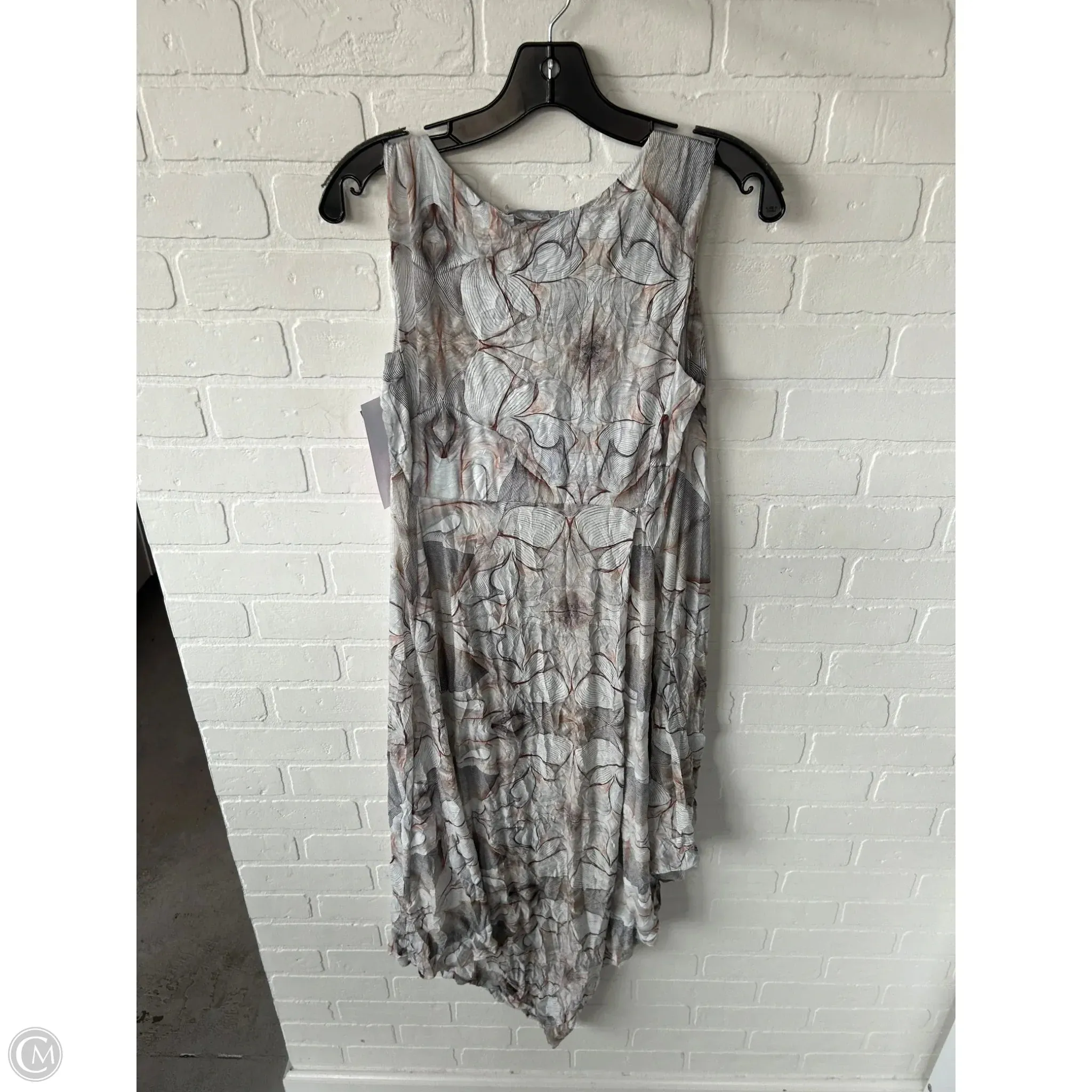 Dress Casual Midi By lauren vidal In Grey & Tan, Size: S