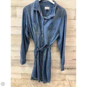 Dress Casual Midi By Universal Thread In Blue Denim, Size: Xl