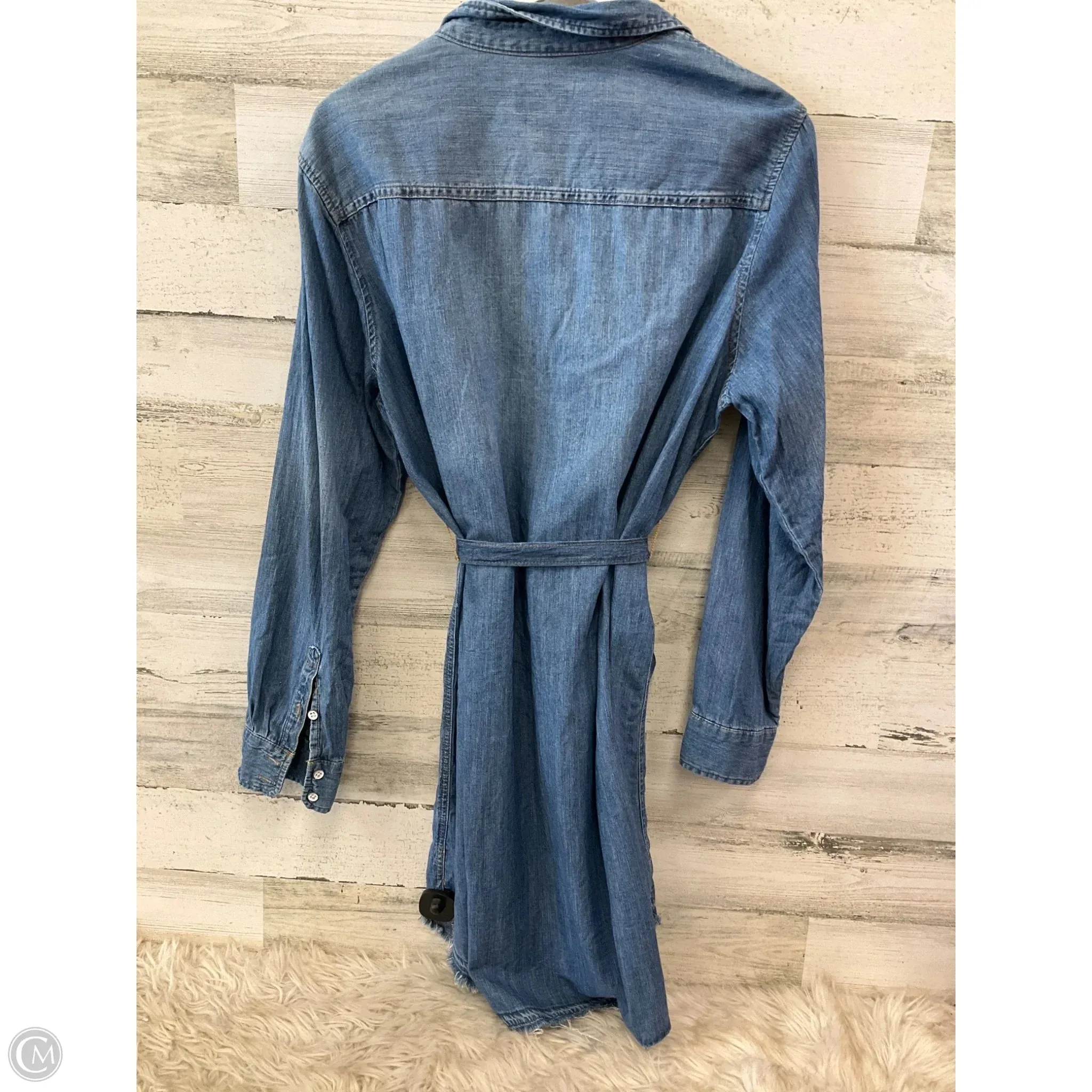 Dress Casual Midi By Universal Thread In Blue Denim, Size: Xl