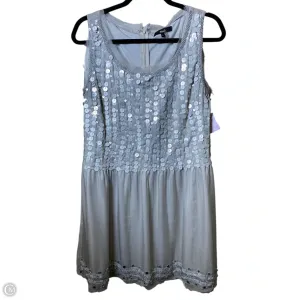 Dress Party Short By Clothes Mentor In Grey, Size: L