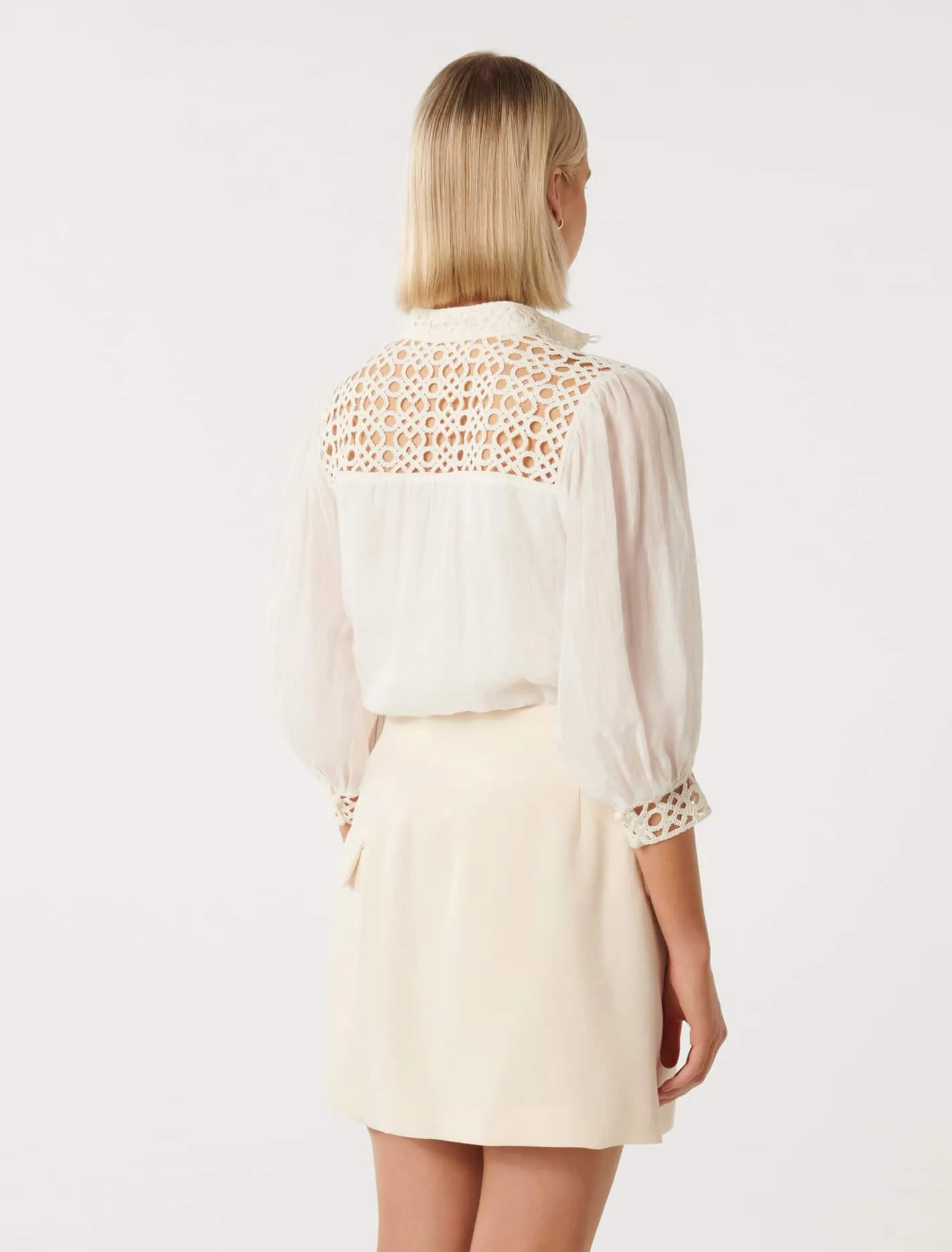 Florence Crochet Trim Blouse