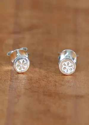 Flower Child Silver Studs
