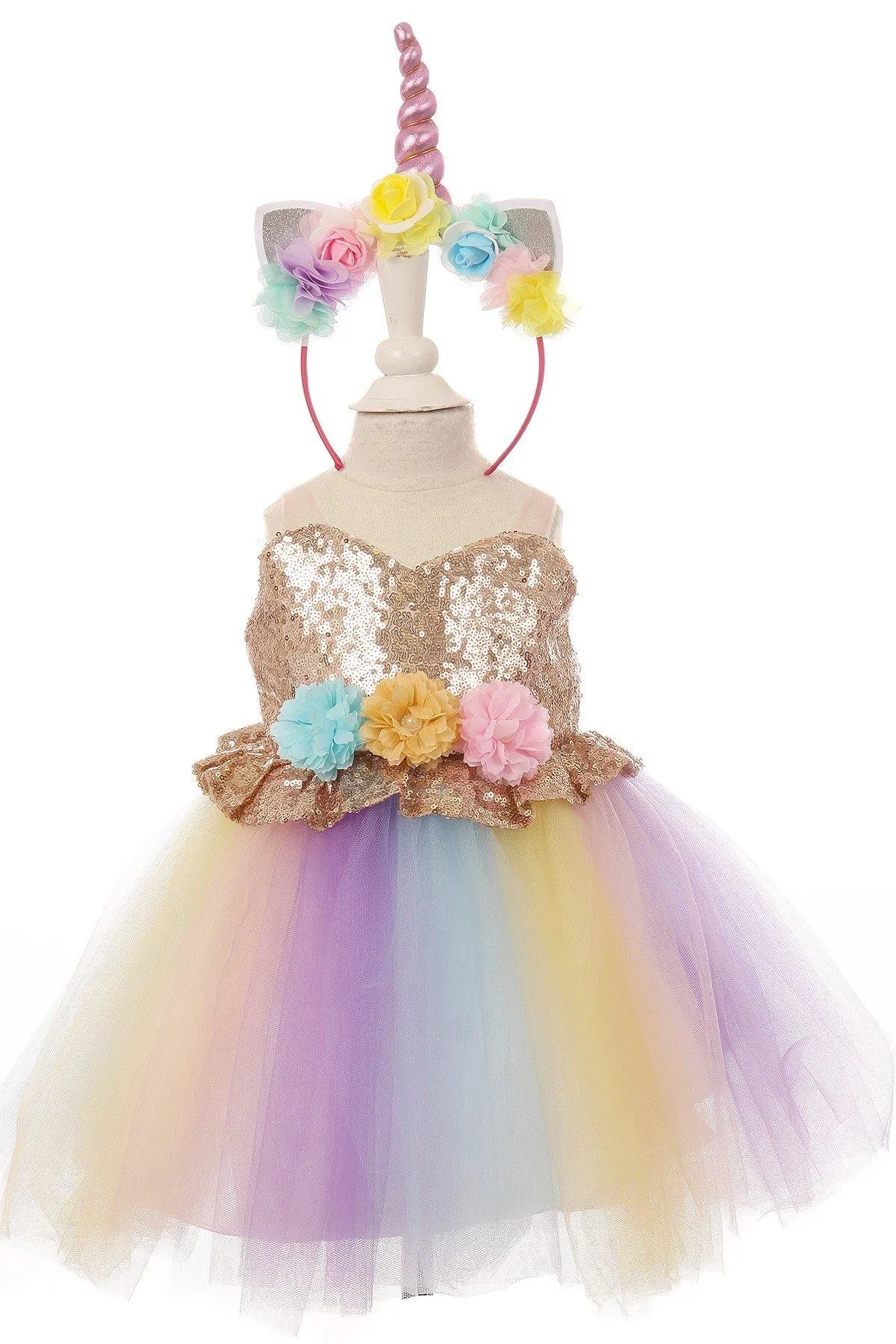 Flower Girls Dress Up Unicorn Tutu