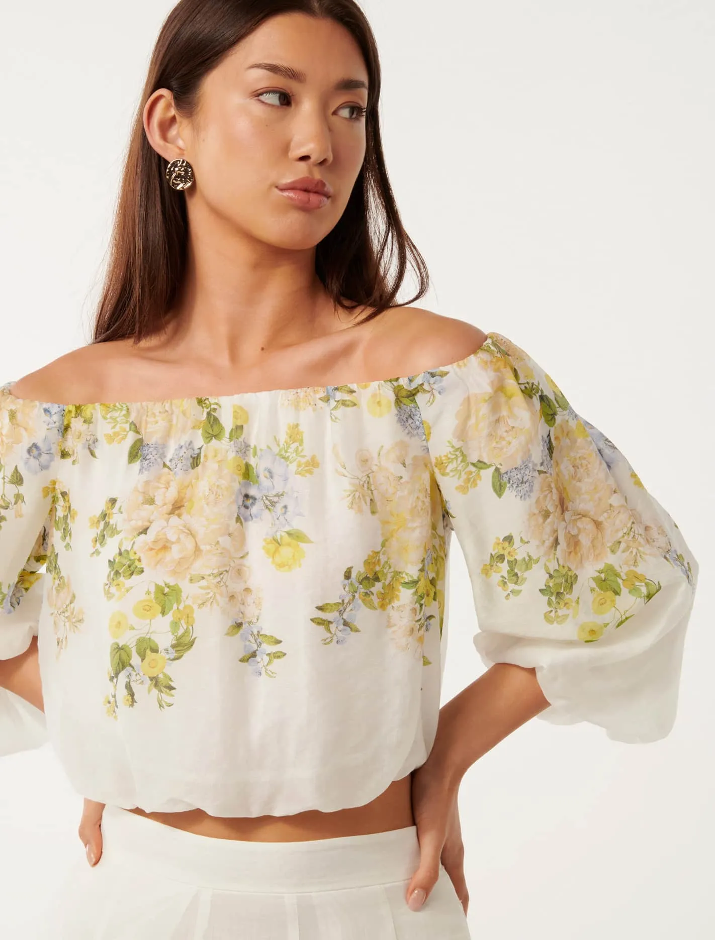 Gardenia Bardot Blouse