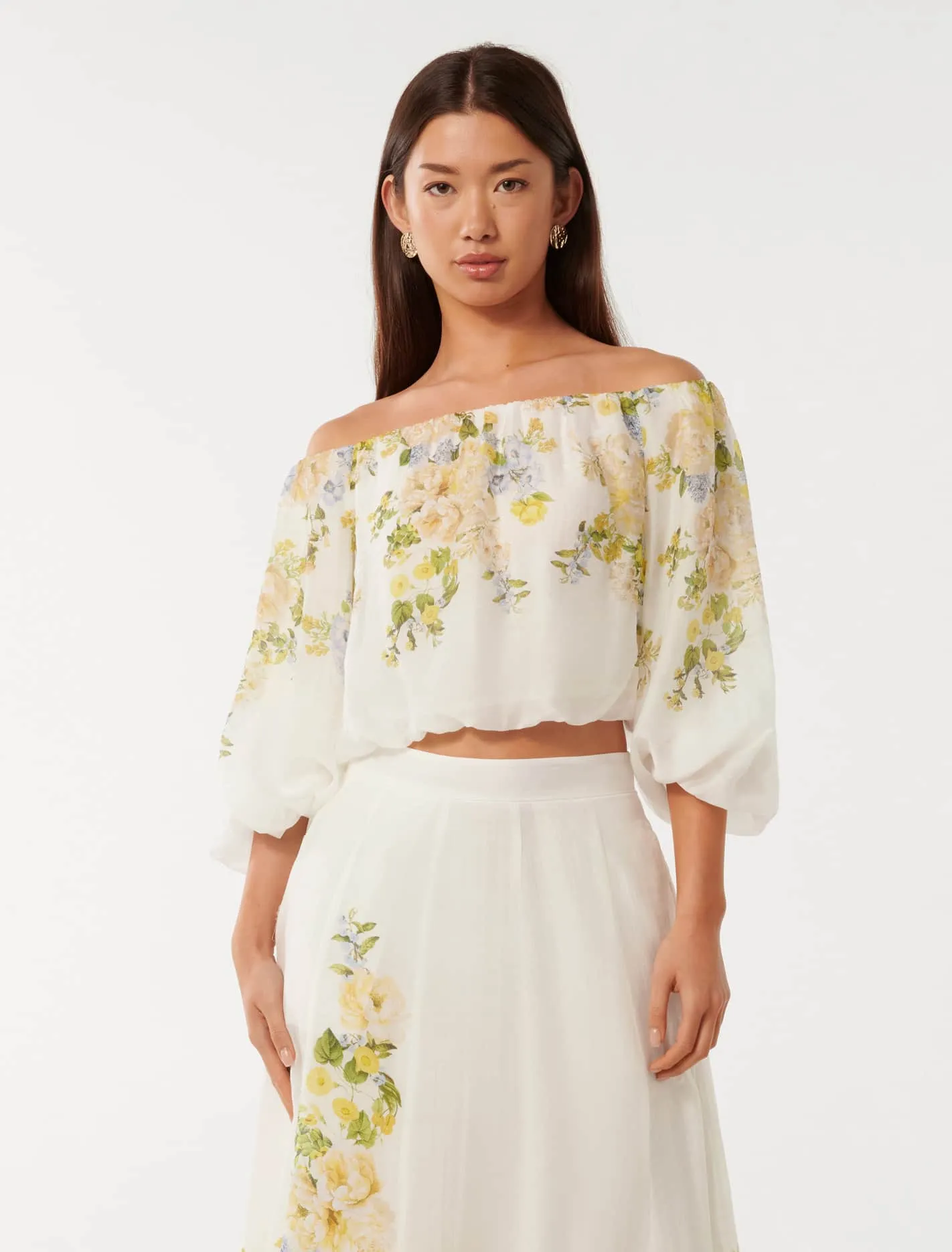 Gardenia Bardot Blouse