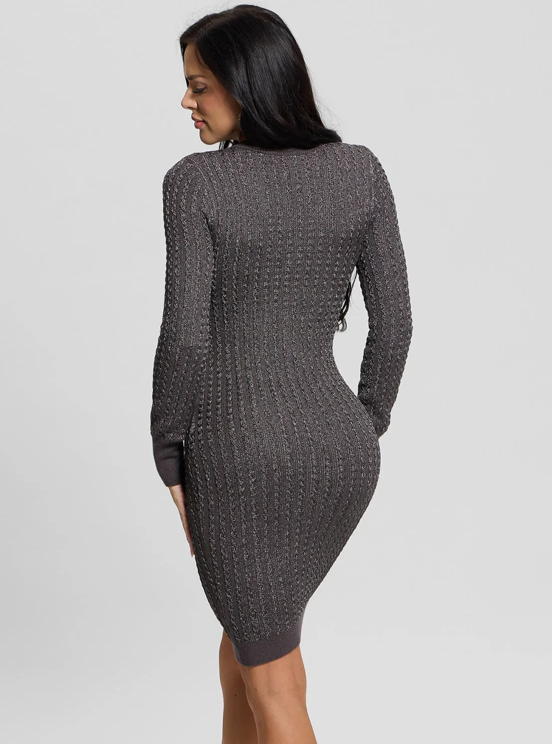 Grey Josie Knit Mini Dress