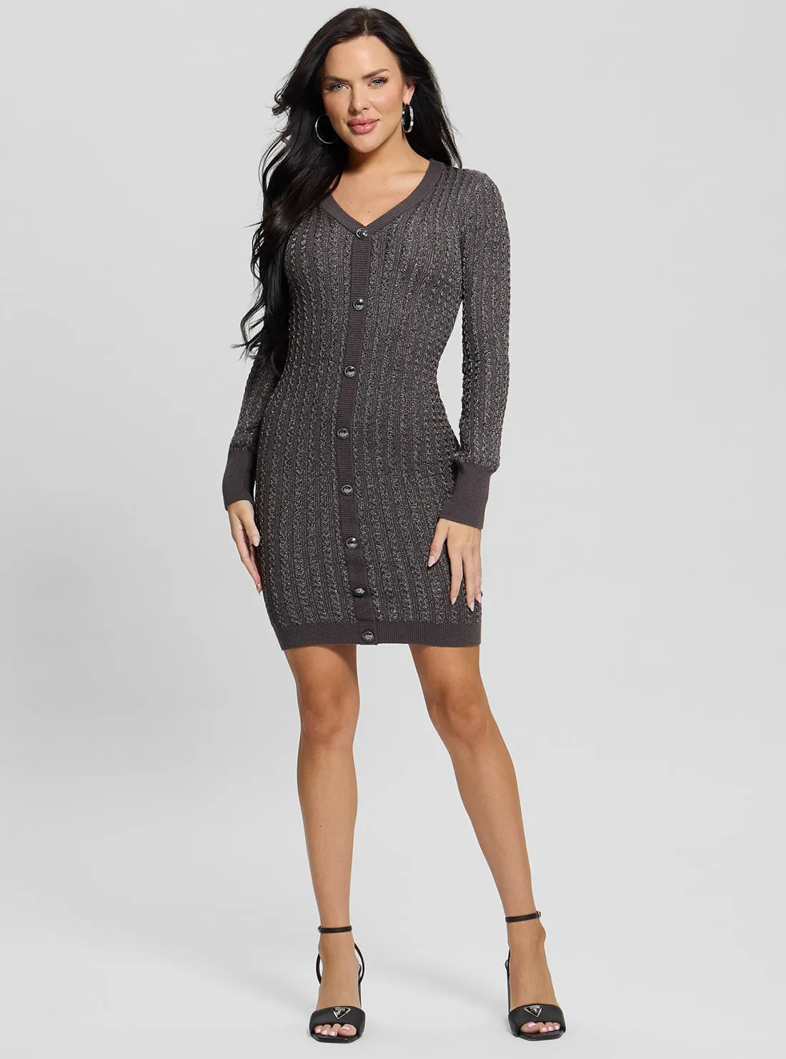 Grey Josie Knit Mini Dress