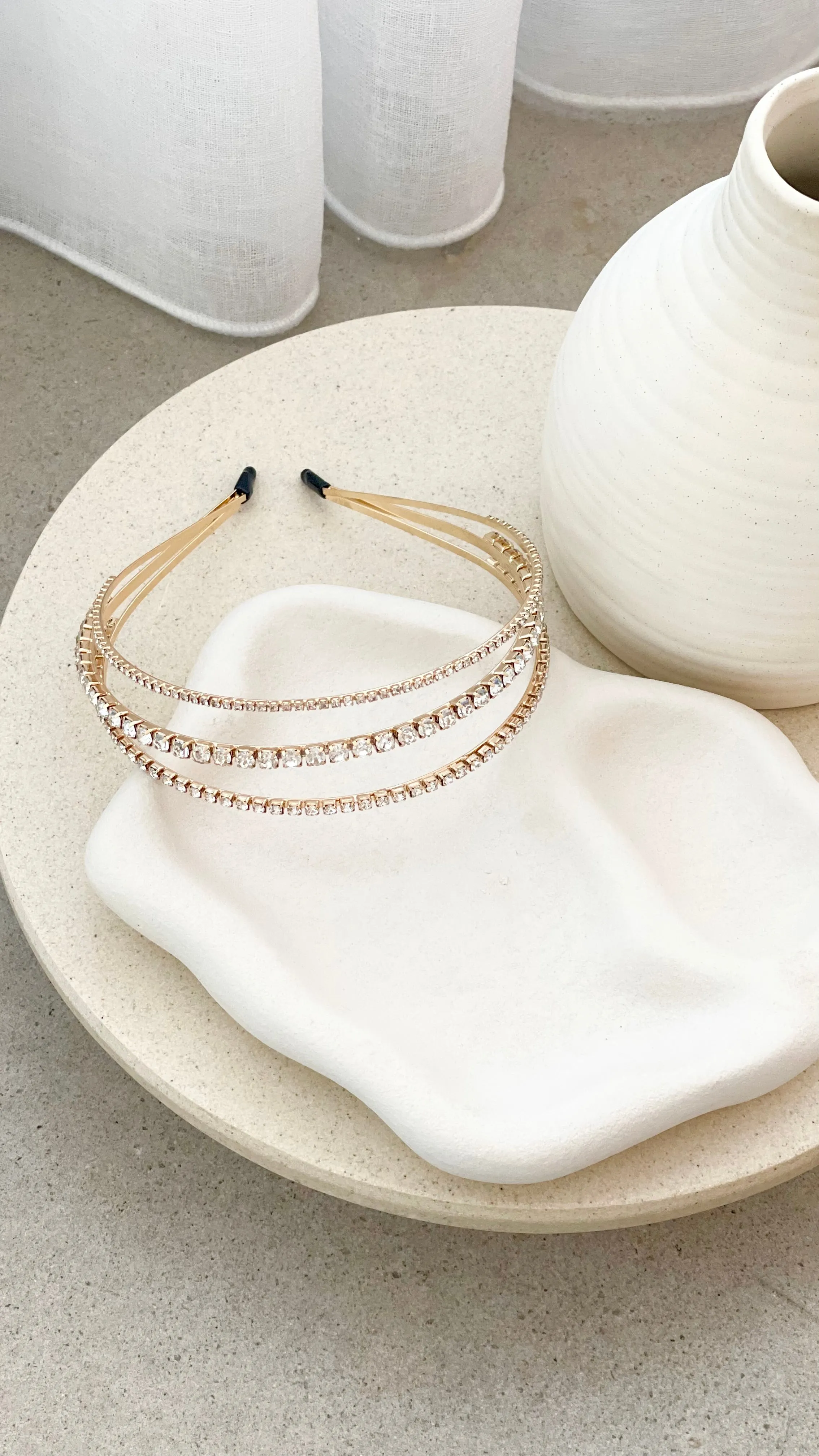 Halsey Headband - Crystal