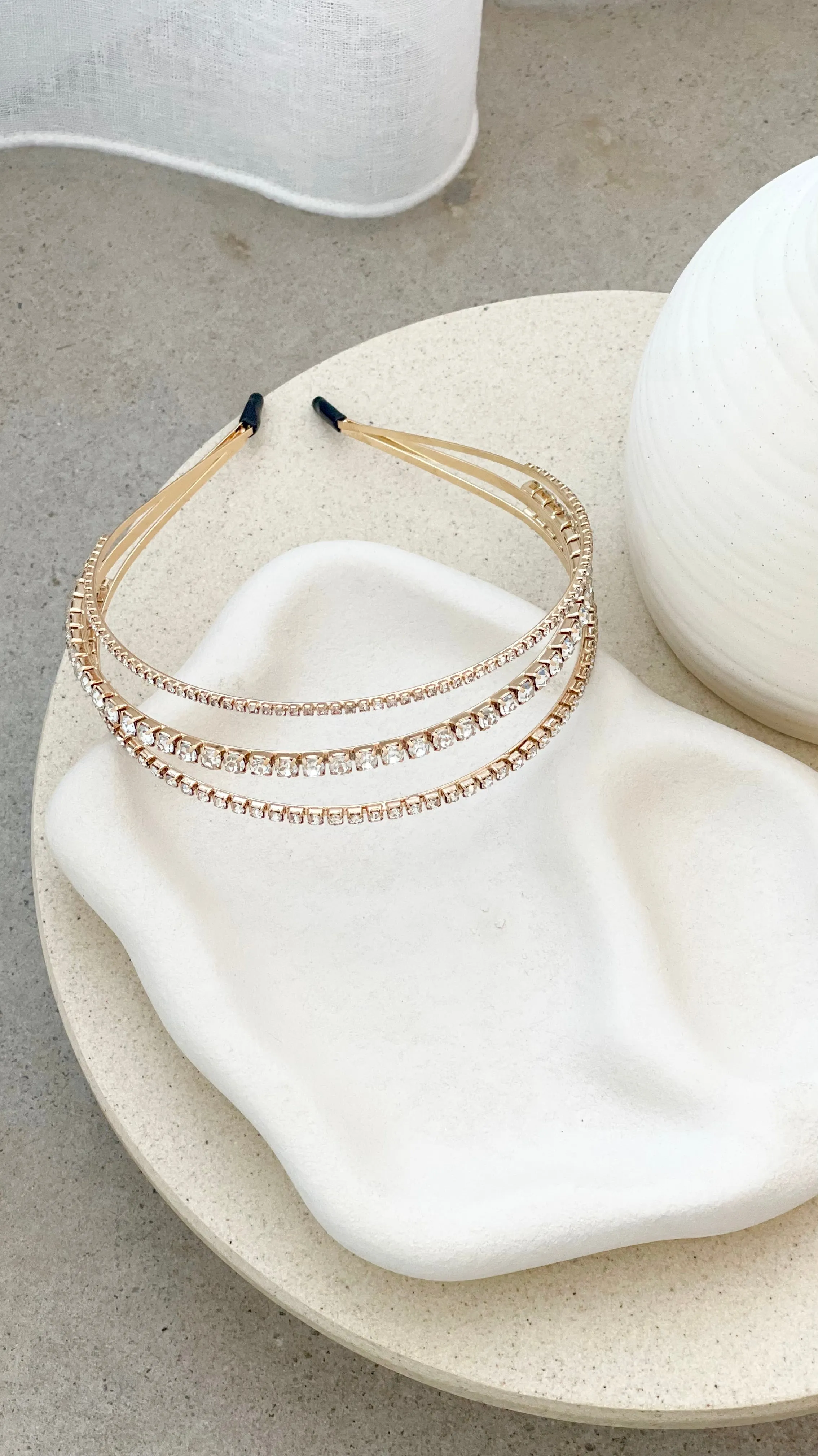 Halsey Headband - Crystal