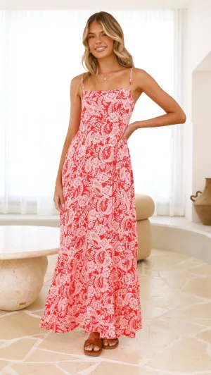 Jaylene Maxi Dress - Paisley Print