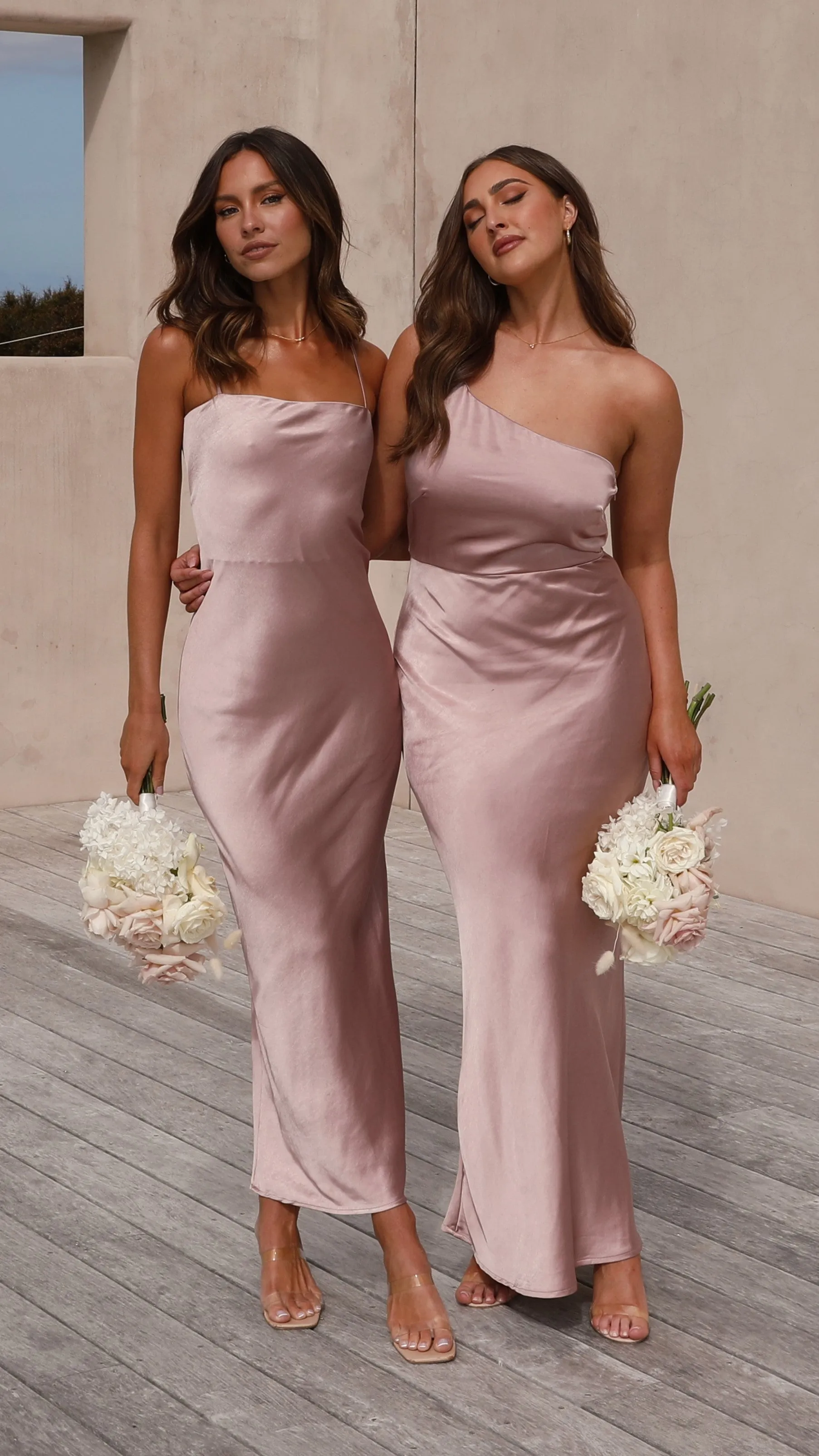 Keira Maxi Dress - Dusty Pink
