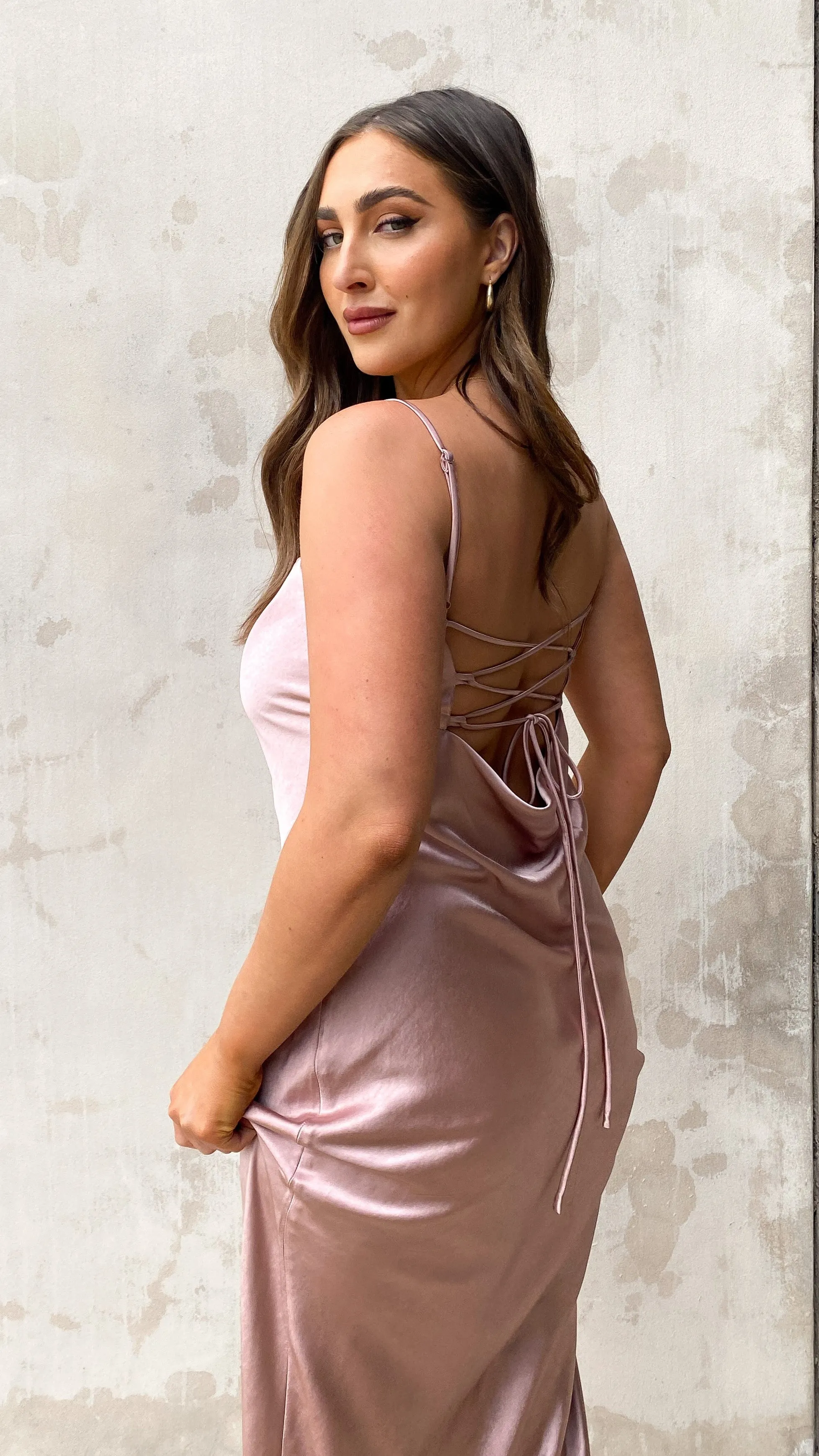 Keira Maxi Dress - Dusty Pink
