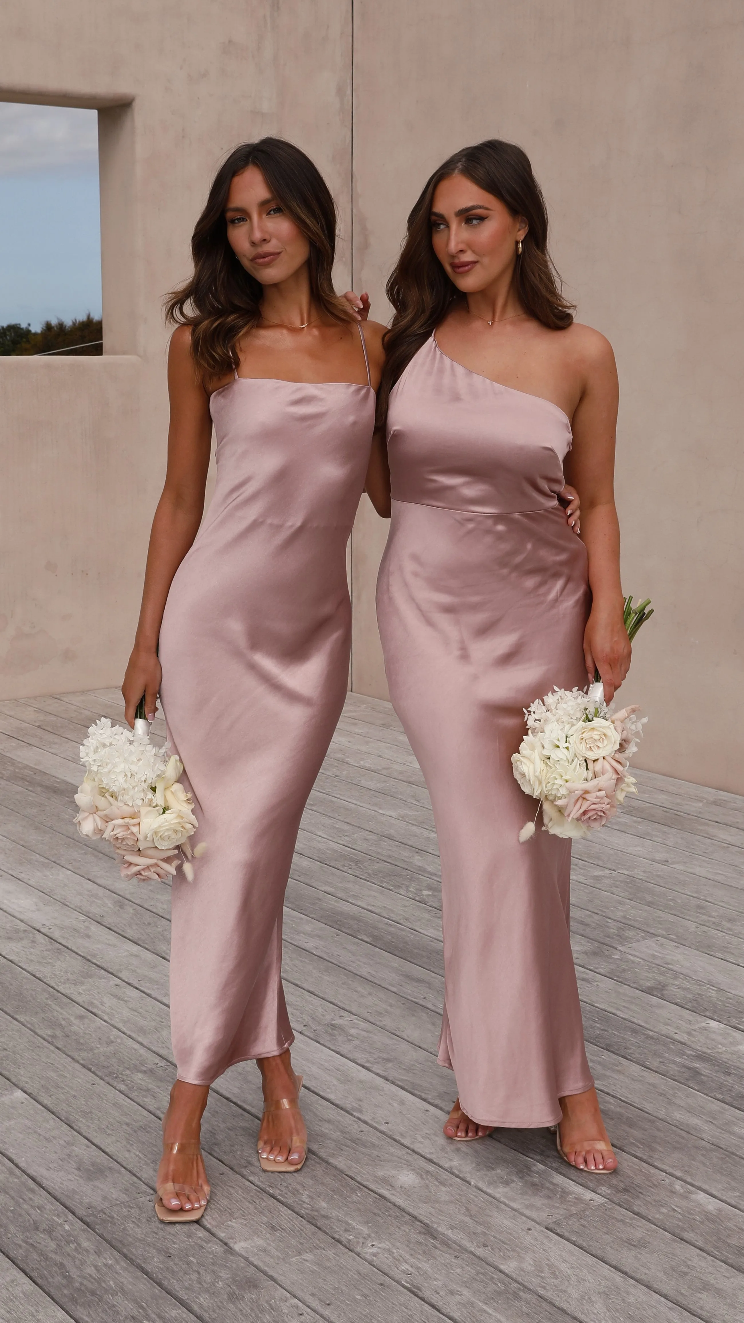 Keira Maxi Dress - Dusty Pink