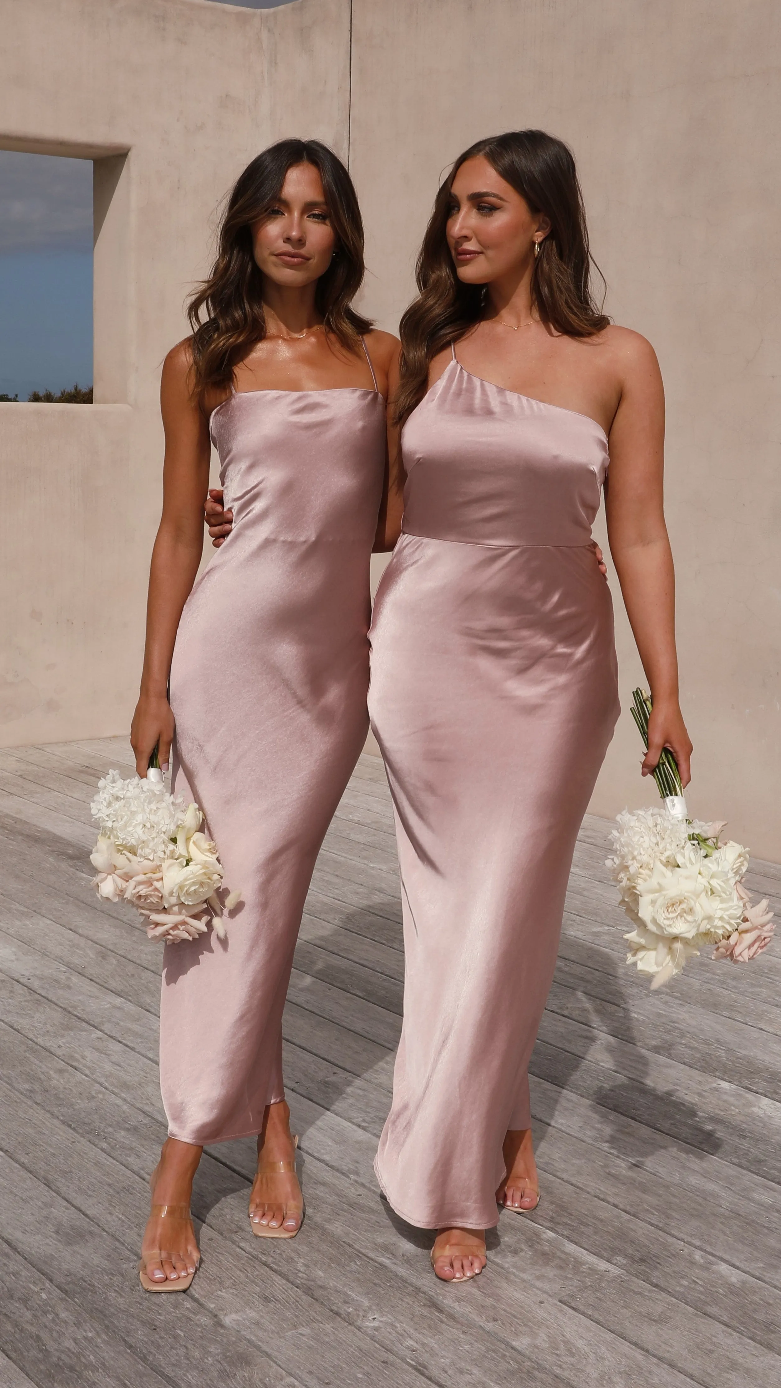 Keira Maxi Dress - Dusty Pink