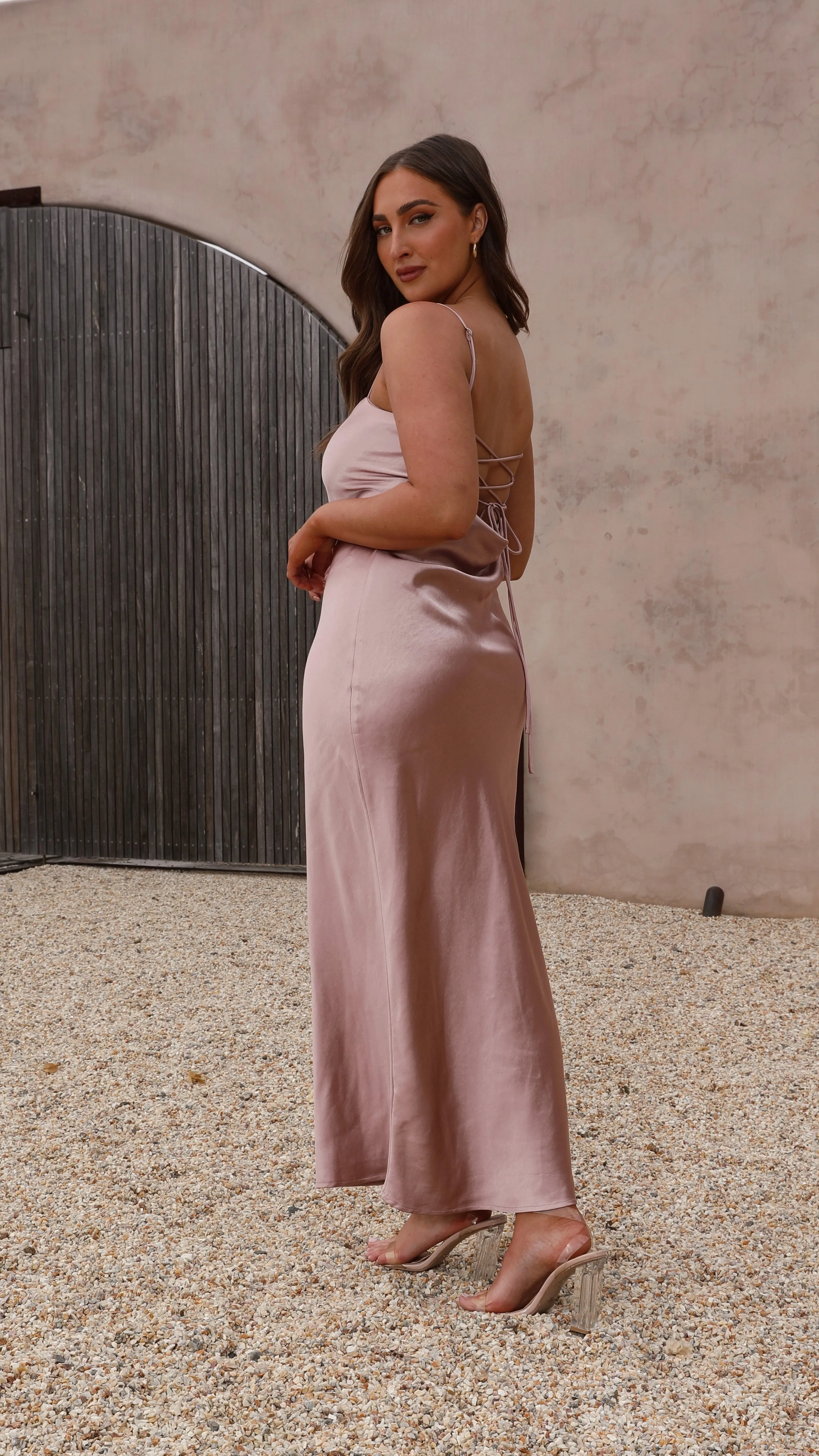 Keira Maxi Dress - Dusty Pink