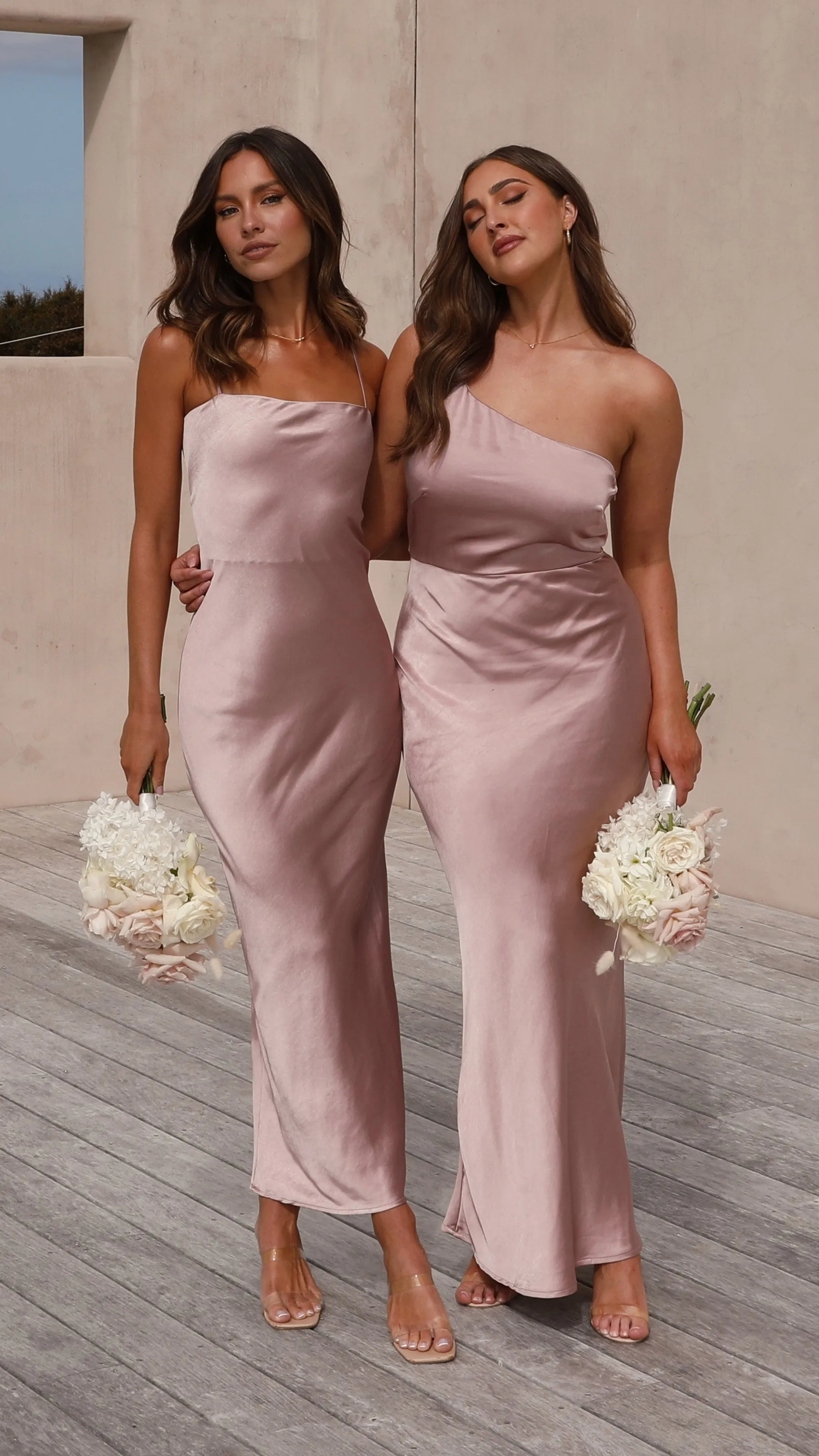 Keira Maxi Dress - Dusty Pink
